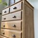 1950 oak chiffonier chest of drawers