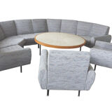 Sofa sofa Arc XXL and 2 Danish armchairs of the years 60/70