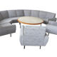 Sofa sofa Arc XXL and 2 Danish armchairs of the years 60/70