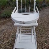 Old white baby high chair