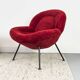 Chaises longues rouges par Fritz Neth pour Correcta, années 1950, ensemble de 2
