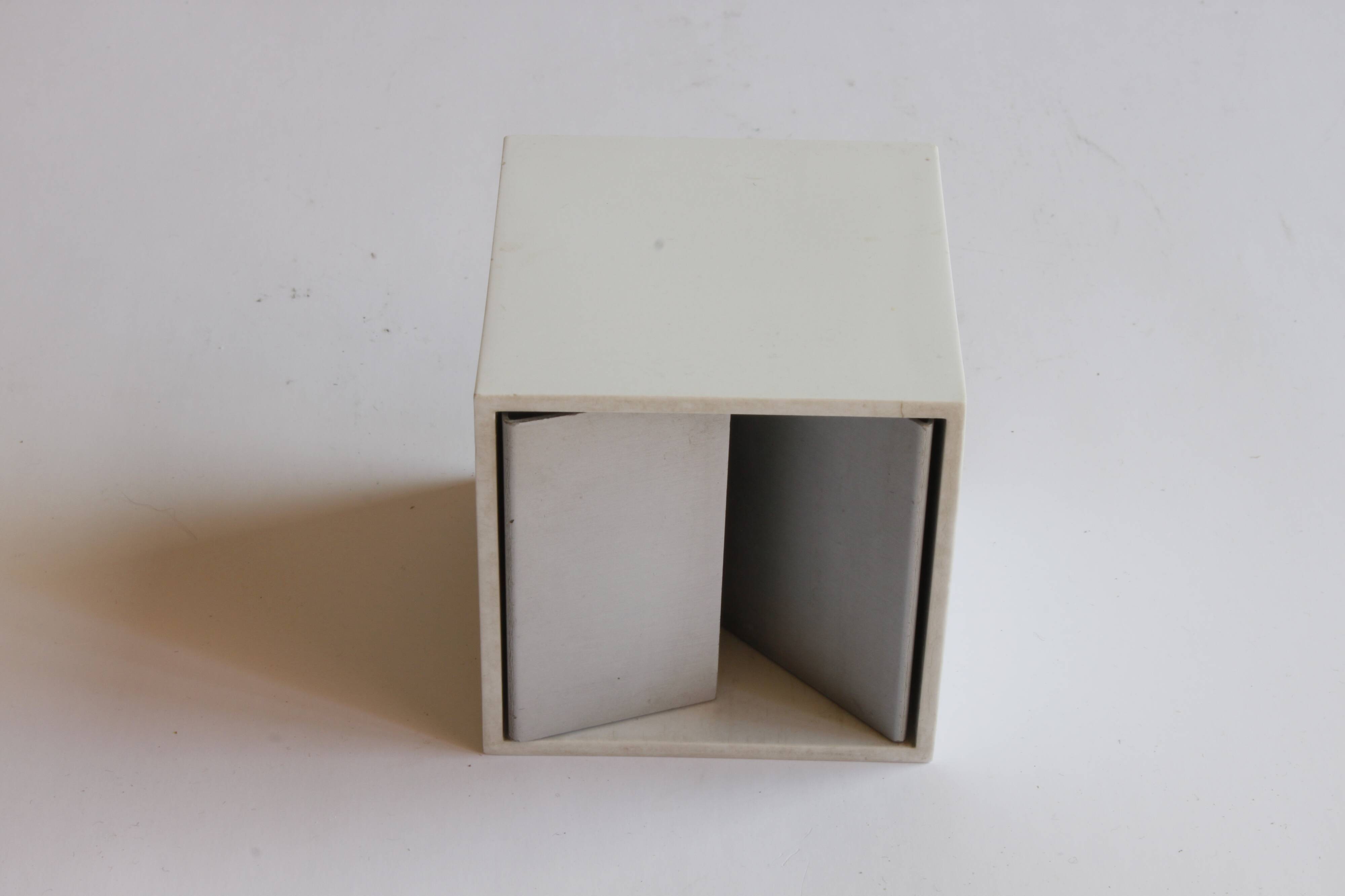 Bruno Munari Cubo L ashtray for Danese, 1957