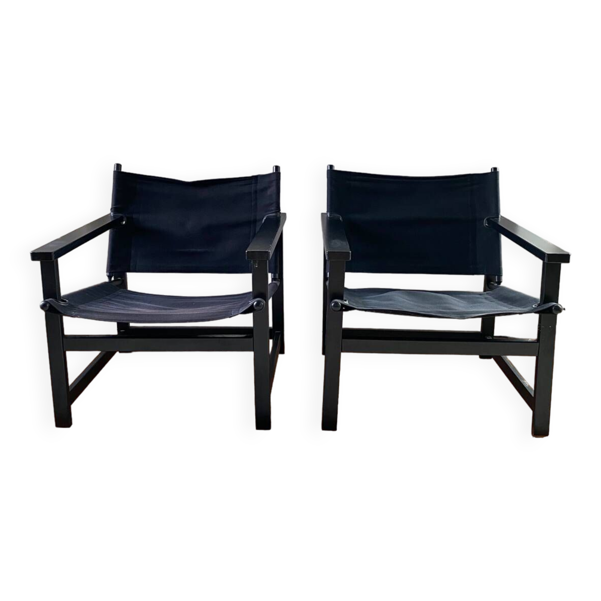 Pair of Hyllinge Møbler armchairs Denmark 1970