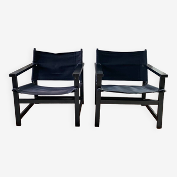 Pair of Hyllinge Møbler armchairs Denmark 1970
