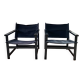 Pair of Hyllinge Møbler armchairs Denmark 1970