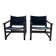 Pair of Hyllinge Møbler armchairs Denmark 1970