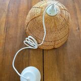 Hanging lamp wicker flower