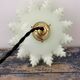 Vintage pendant lamp in electrified pastel opaline to nine