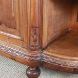 Half-moon shaped serving trolley