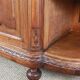Half-moon shaped serving trolley