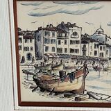Painting of boats