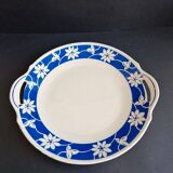 Vintage dish with handles, Badonvillier ceramic