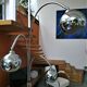 Floor lamp "Lily of the valley" in chromed metal by G. Reggiani 70s