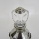Magnificent crystal and silver-plated metal carafe bottle.