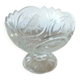 Crystal footed bowl with bird decoration – Art Deco style – H 19 cm