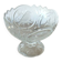 Crystal footed bowl with bird decoration – Art Deco style – H 19 cm