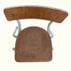 Vintage Beilrode (Germany) kindergarten chair | Almond green metal
