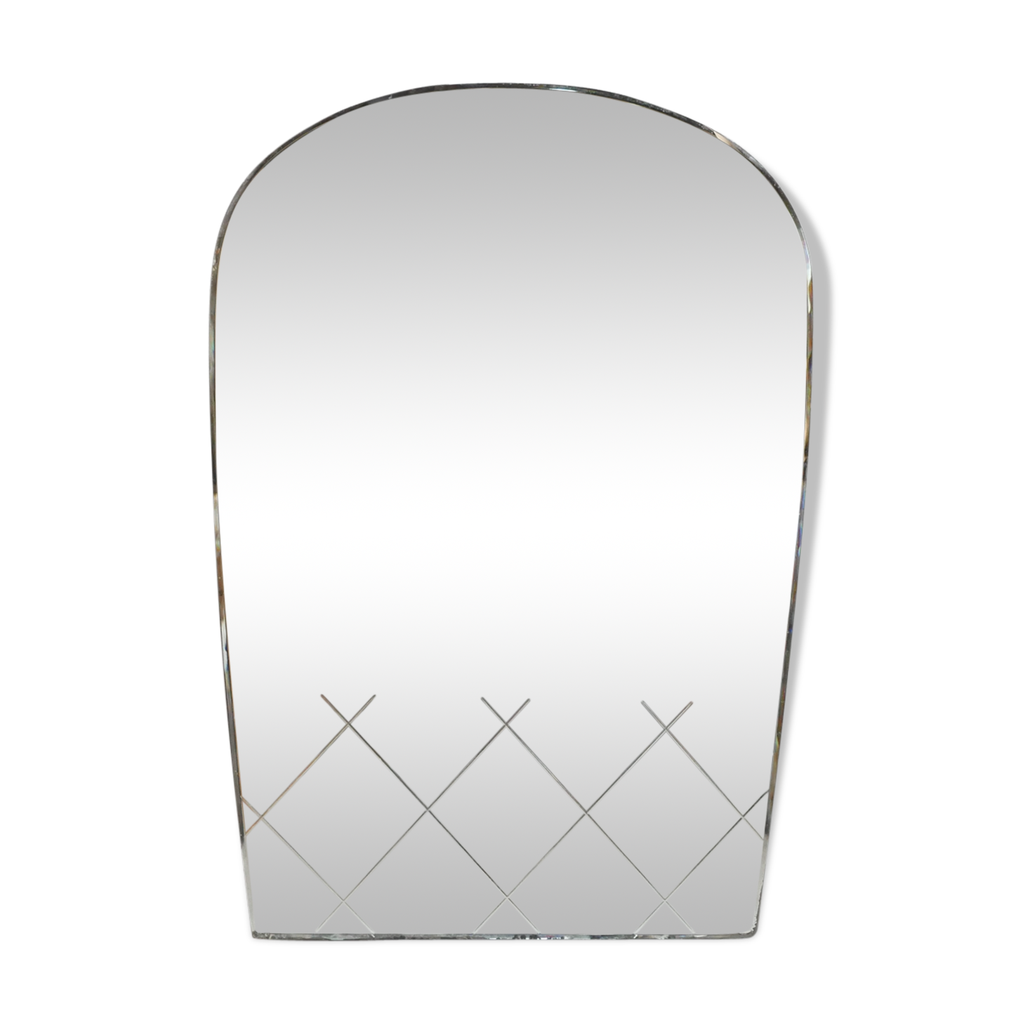Beveled art deco mirror 99cm x 69cm