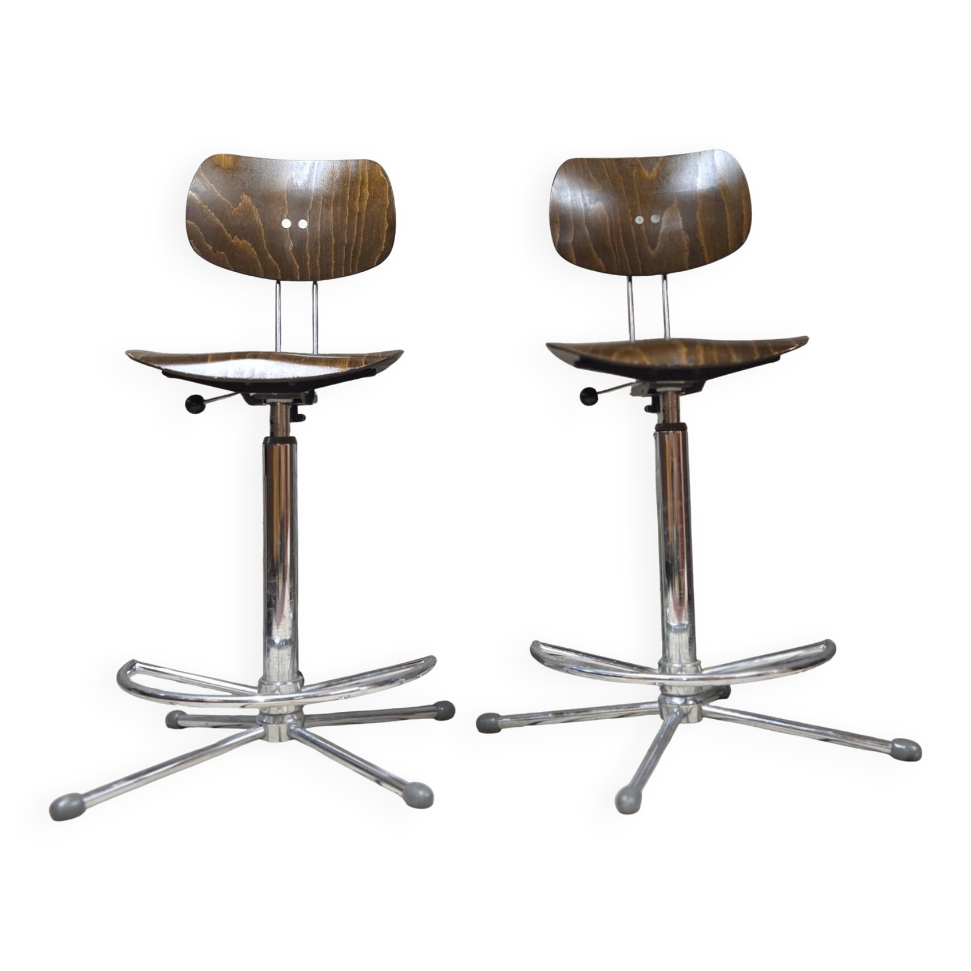 Paire de chaises d’orchestre SE 68 par Egon Eiermann, années 70