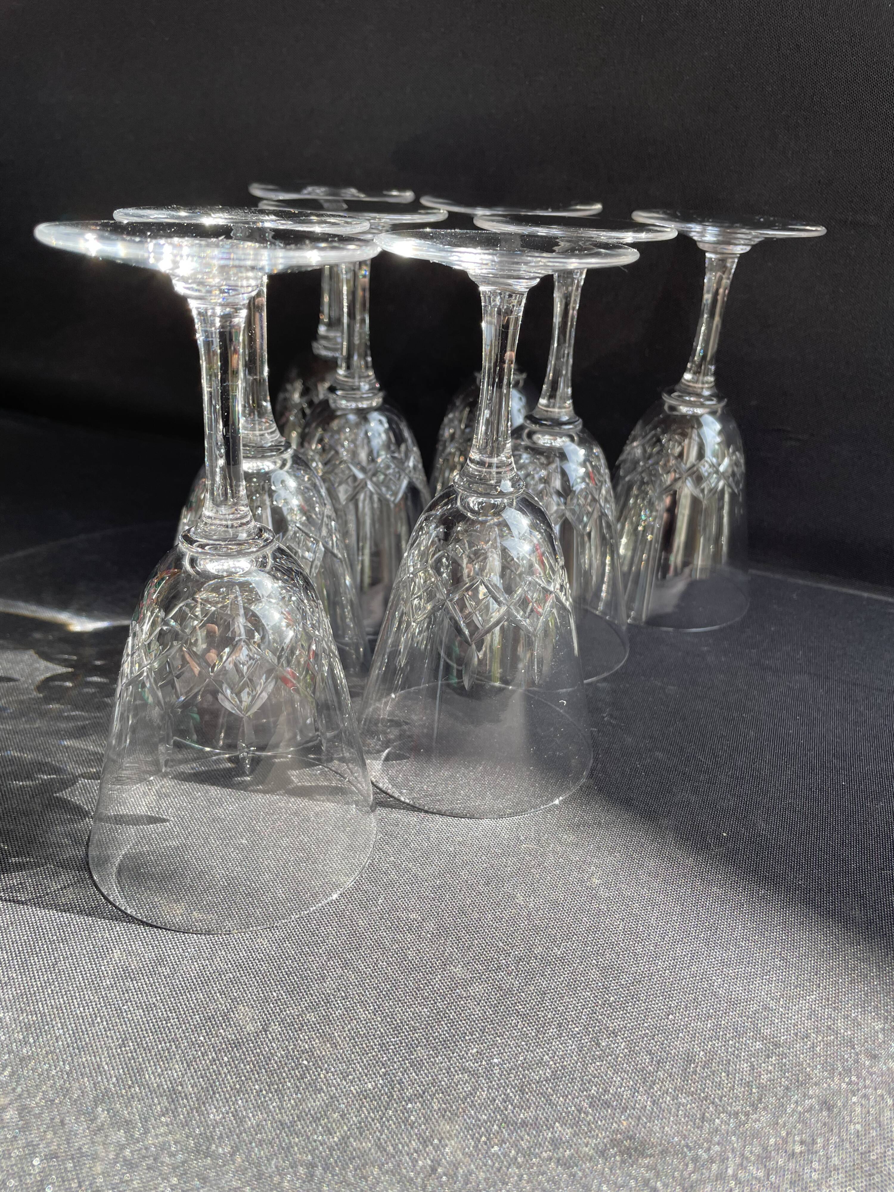 8 wine glasses – Cristallerie de Nancy (1920-1934)