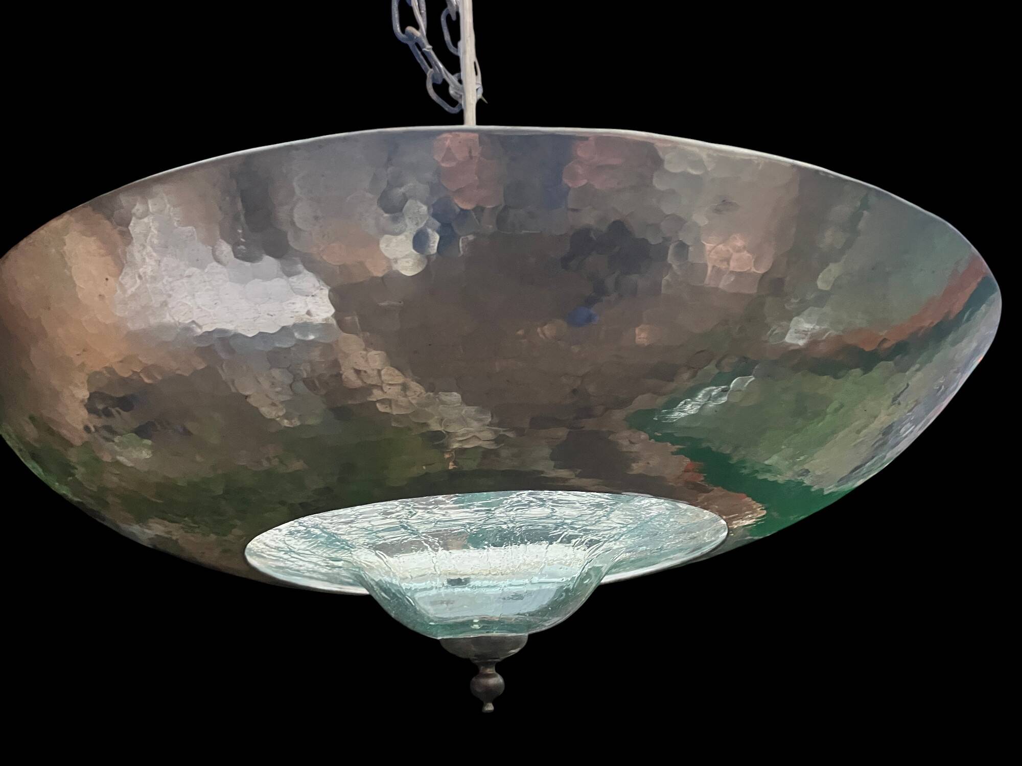 Vintage suspension, steel and glass