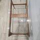 Table basse vintage en bois et verre – Design scandinave 50’s