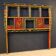 Headboard chinois laqué et peint du 20e siècle