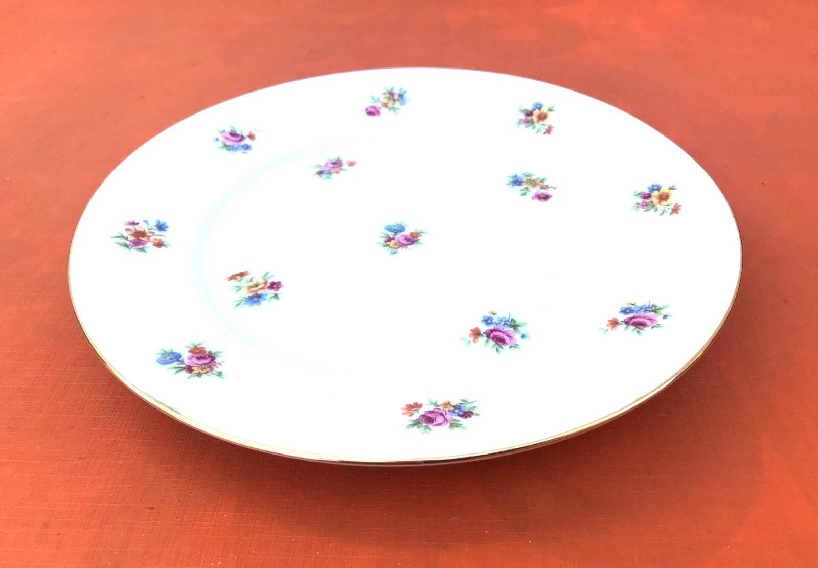 5 antique porcelain flat plates PN France