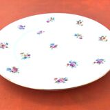 5 antique porcelain flat plates PN France