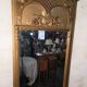 Miroir Art Déco doré années 1930 , miroir biseauté ,131cm de H