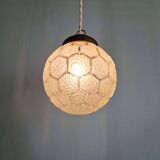Art Deco satin glass pendant light, 1920s-30s