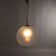 Vintage ceiling light in glass and metal, Italy, 1970s