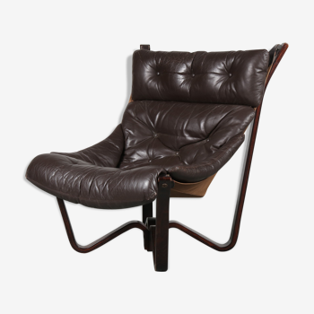 1970s “Viking” chair designed by Jim Myrstad, manufactured by Brunstad Møbelfabrikk in Norway