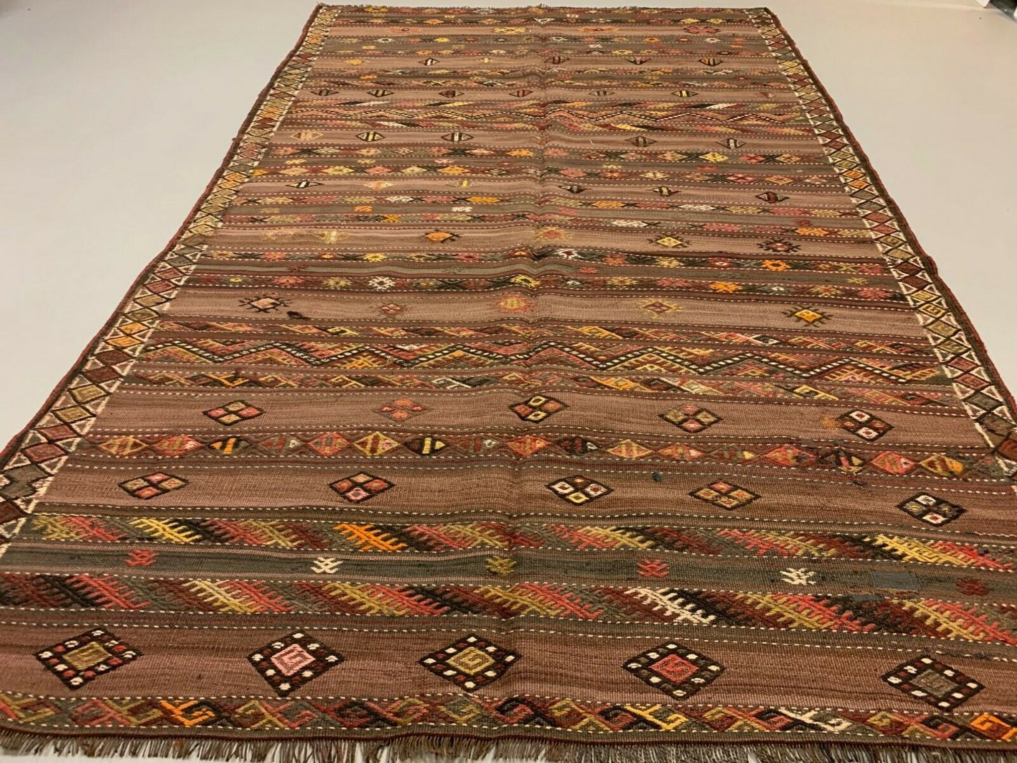 Tapis kilim turc 256x156 cm laine