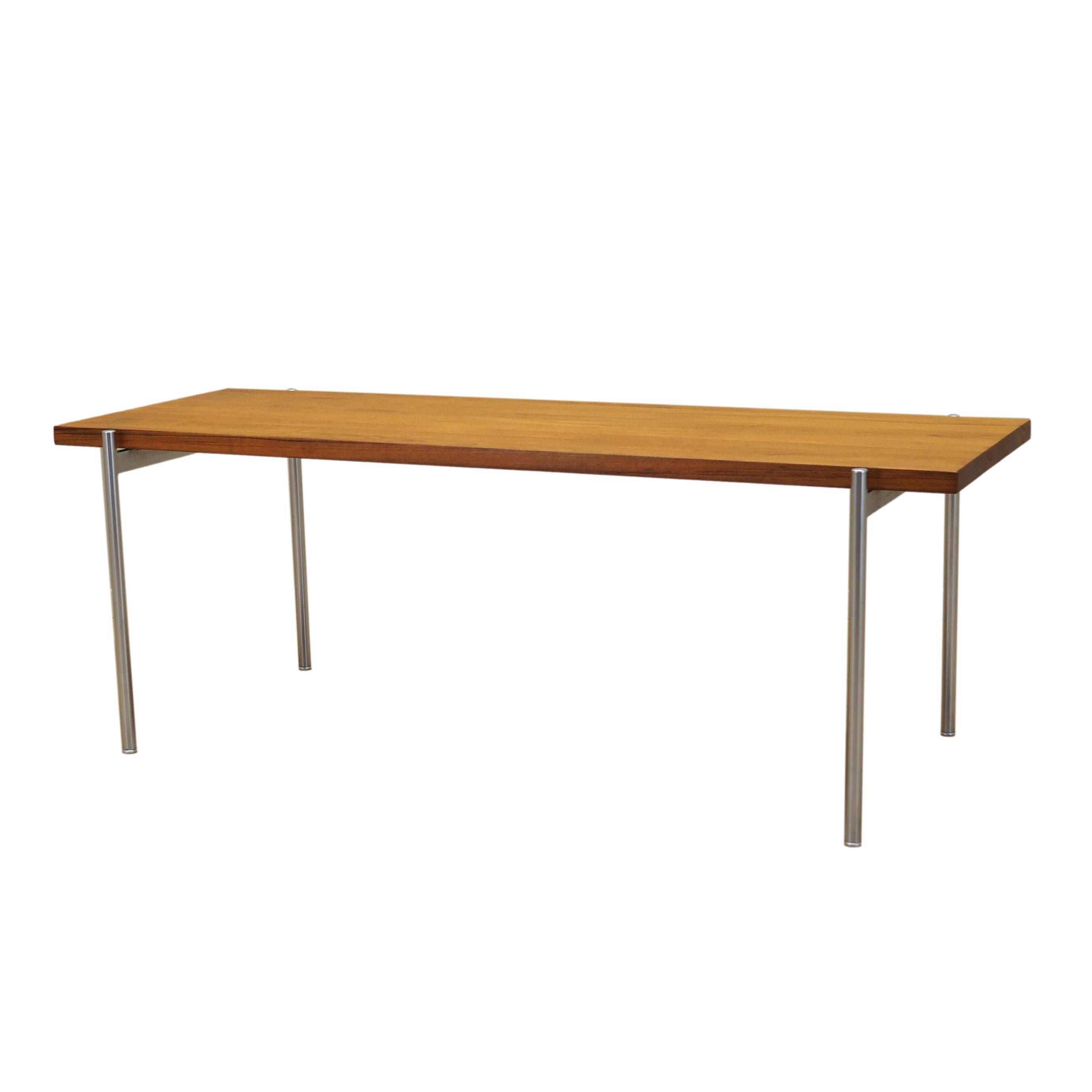 Table basse en teck, design danois, années 1970, fabricant : Fritz Hansen