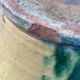 Old glazed terracotta jar