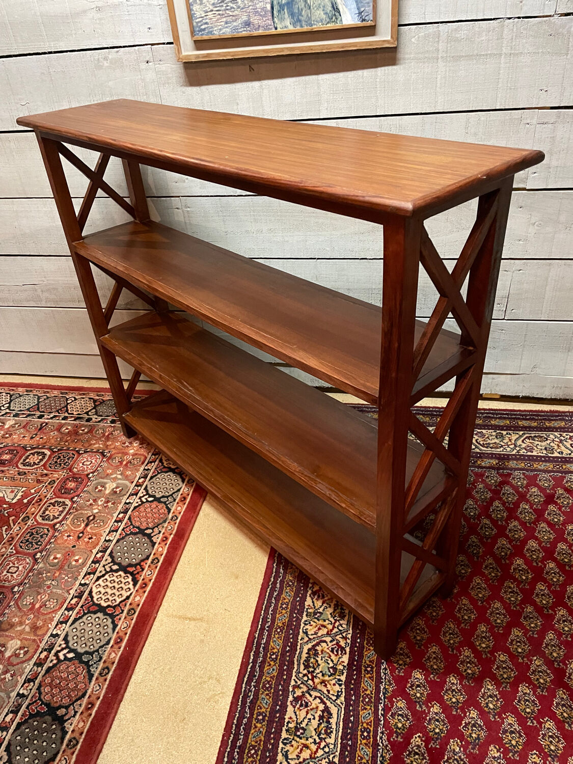 Antique colonial-style bookcase