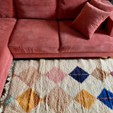 Berber handmade rug Beni Ouarain 100% wool