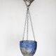 Art nouveau period pendant lamp signed noverdy france