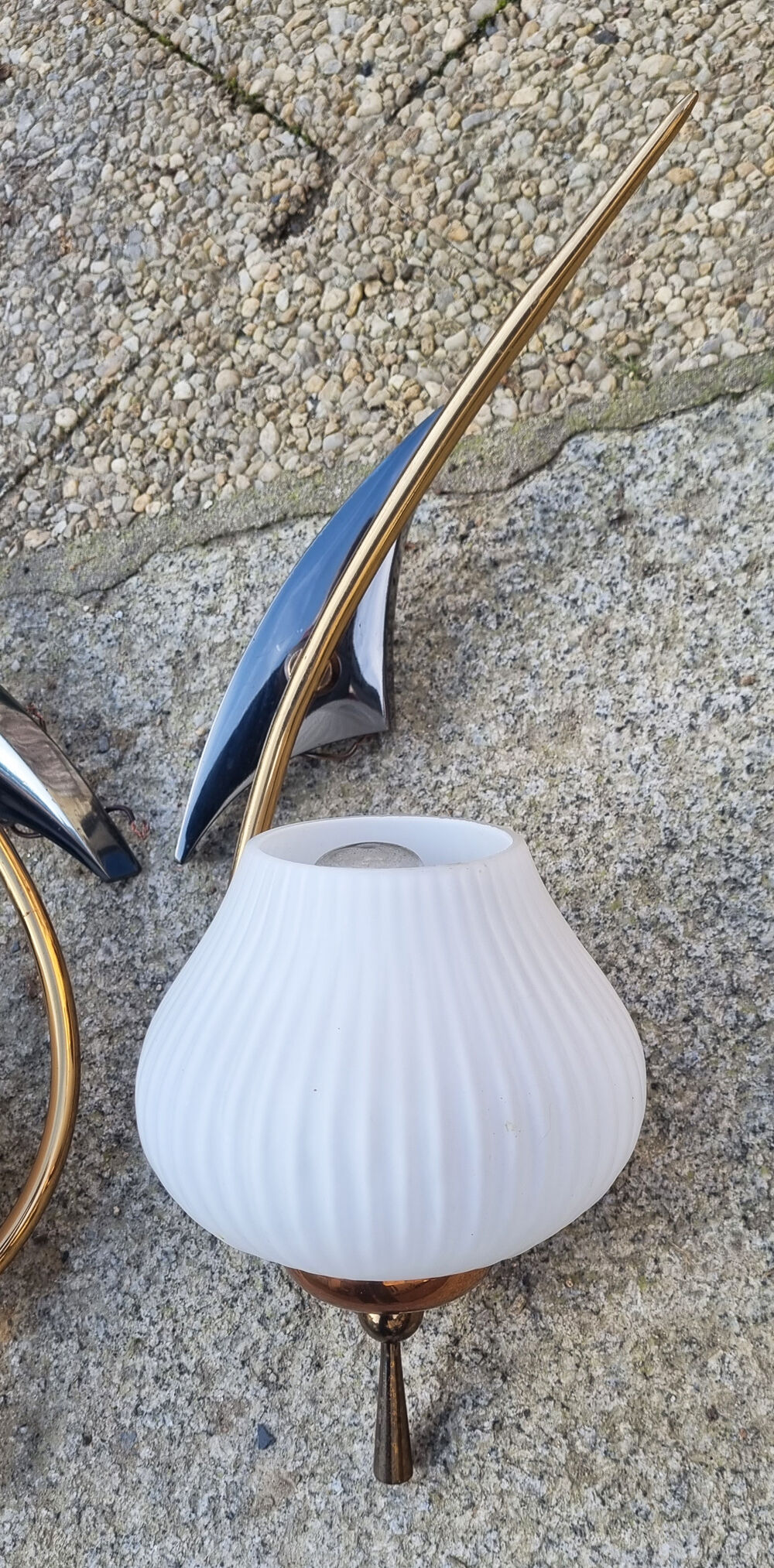 Pair of vintage wall lamps house Arlus, vintage, 50s