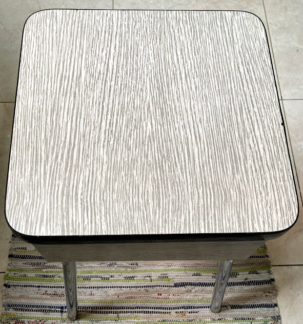 Vintage white formica chest