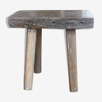 Brutalist antique stool