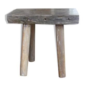 Brutalist antique stool