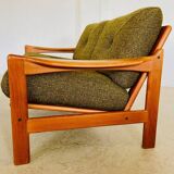 Canapé 2 personnes vintage rétro danois du milieu du siècle par Arne Wahl Iversen 1970