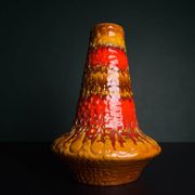 Vintage lava ceramic vase by Kil Liboje, Yugoslavia, 1960s.
