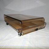 Vintage coffee table in plexiglas 1970