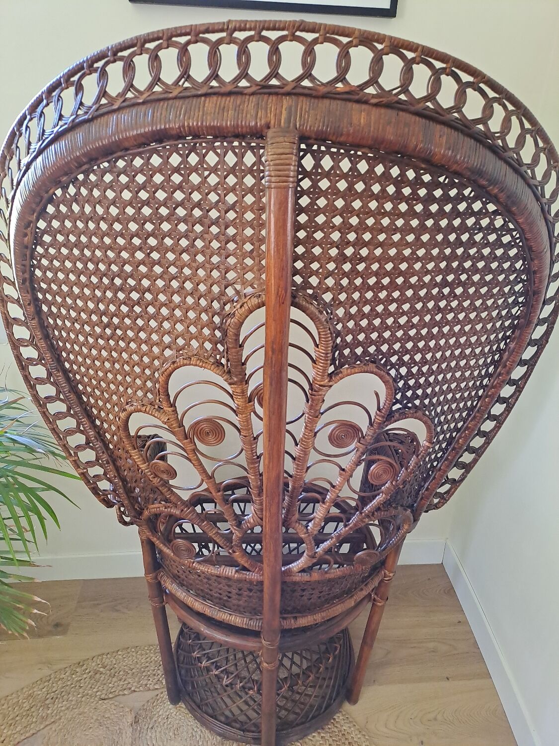 Emmanuelle rattan armchair