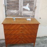 Commode vintage design chevrons