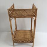 Vintage rattan shelf