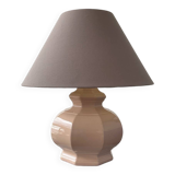 Powder pink ceramic table lamp